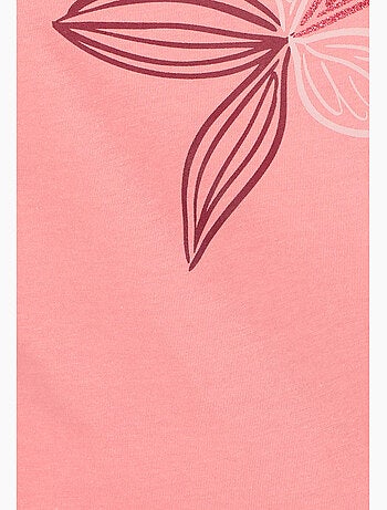 T-shirt maille jersey motif feuillage - Damart