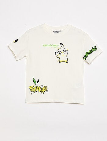 T-shirt maille légère 'Pokémon' en coton
