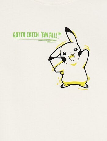 T-shirt maille légère 'Pokémon' en coton