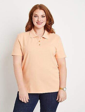 T-shirt maille piquée coton col polo