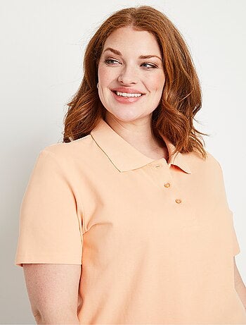 T-shirt maille piquée coton col polo
