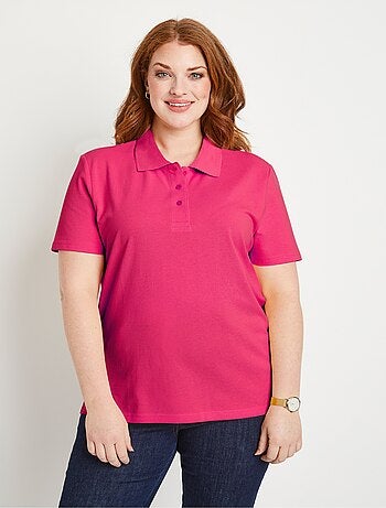 T-shirt maille piquée coton col polo