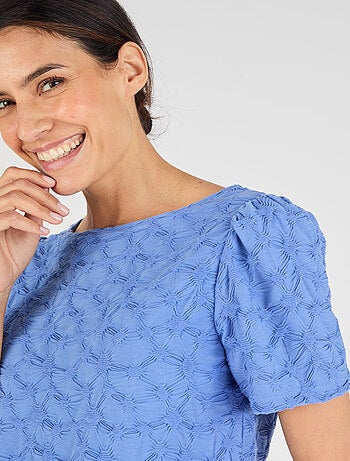 T-shirt maille reliéfée - Damart