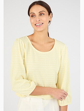 T-shirt maille texturée - Damart