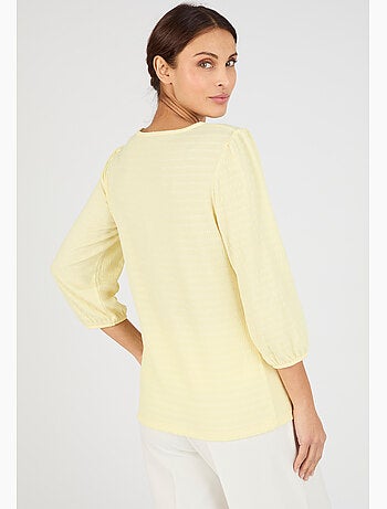 T-shirt maille texturée - Damart