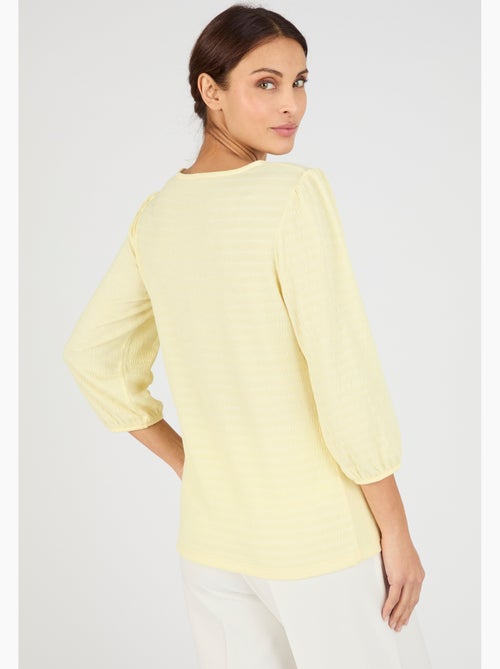 T-shirt maille texturée - Damart - Kiabi