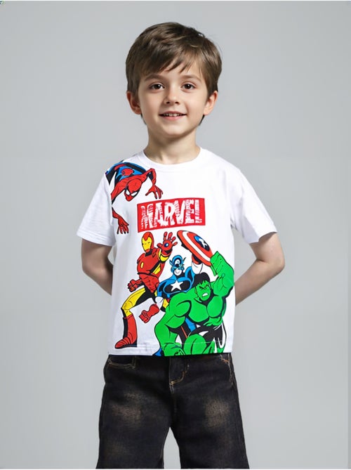 T-shirt manche courte Avengers  | Licence Officielle - Kiabi