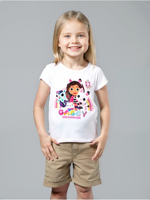 T-shirt manche courte Gabby'S Dollhouse   | Licence Officielle - Kiabi