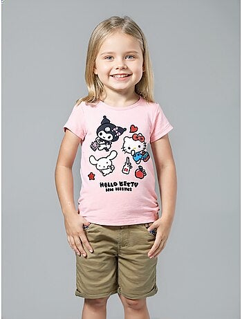 T-shirt manche courte Hello Kitty | Licence Officielle