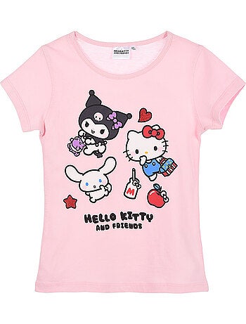 T-shirt manche courte Hello Kitty | Licence Officielle