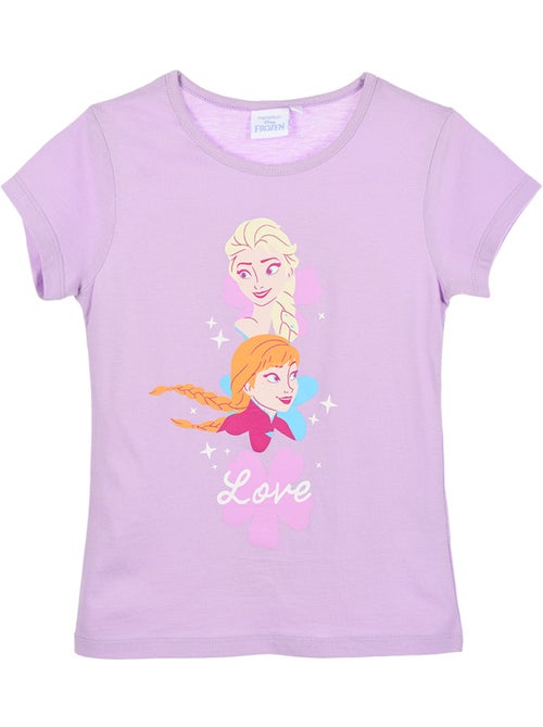 T-shirt manche courte La Reine des Neiges   | Licence Officielle - Kiabi