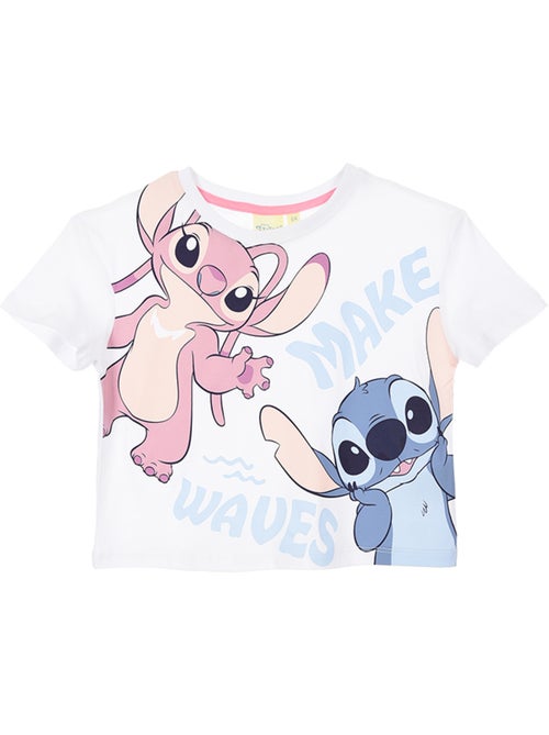 T-shirt manche courte Lilo et Stich   | Licence Officielle - Kiabi