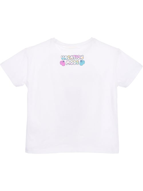 T-shirt manche courte Lilo et Stich   | Licence Officielle - Kiabi