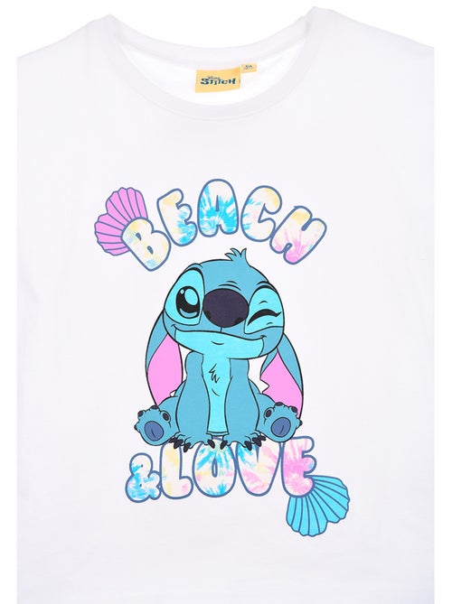 T-shirt manche courte Lilo et Stich   | Licence Officielle - Kiabi