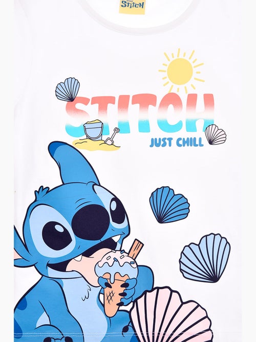 T-shirt manche courte Lilo et Stich   | Licence Officielle - Kiabi