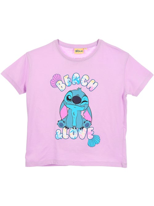 T-shirt manche courte Lilo et Stich   | Licence Officielle - Kiabi