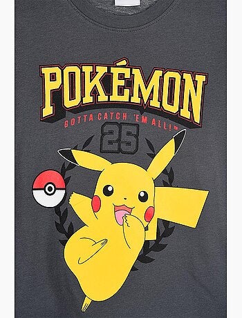 T-Shirt Manche Courte Pokemon | Licence Officielle