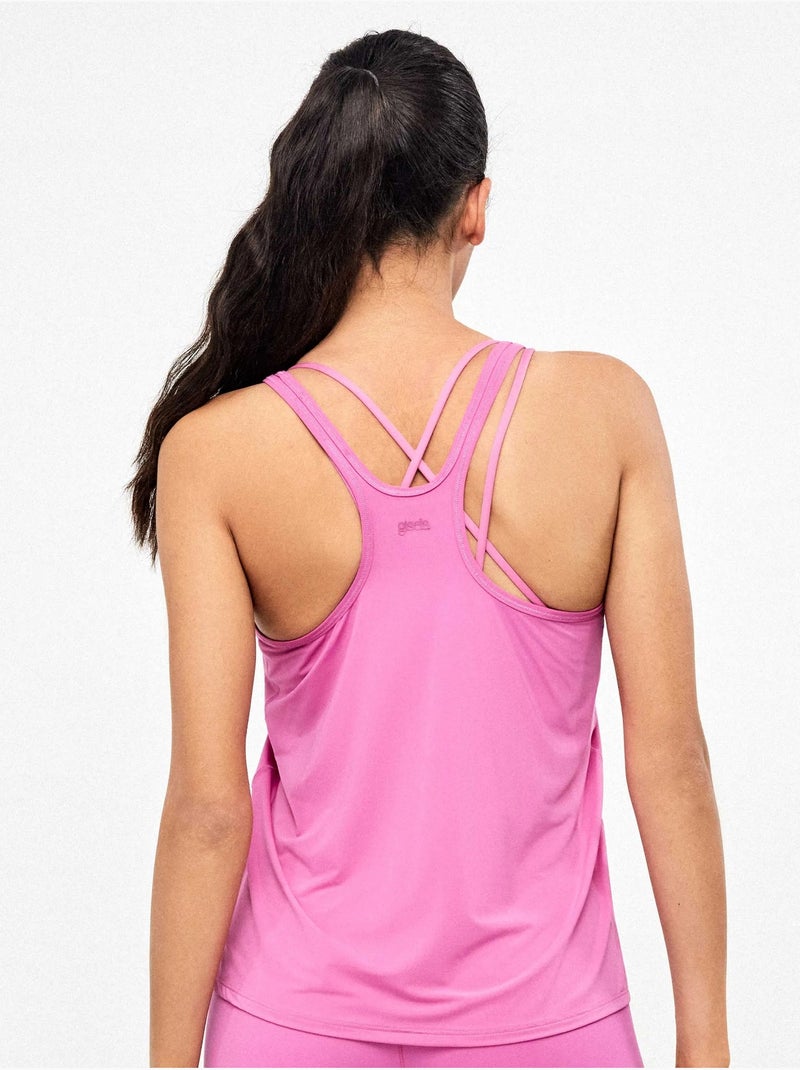 T-shirt manche courte Rose - Kiabi