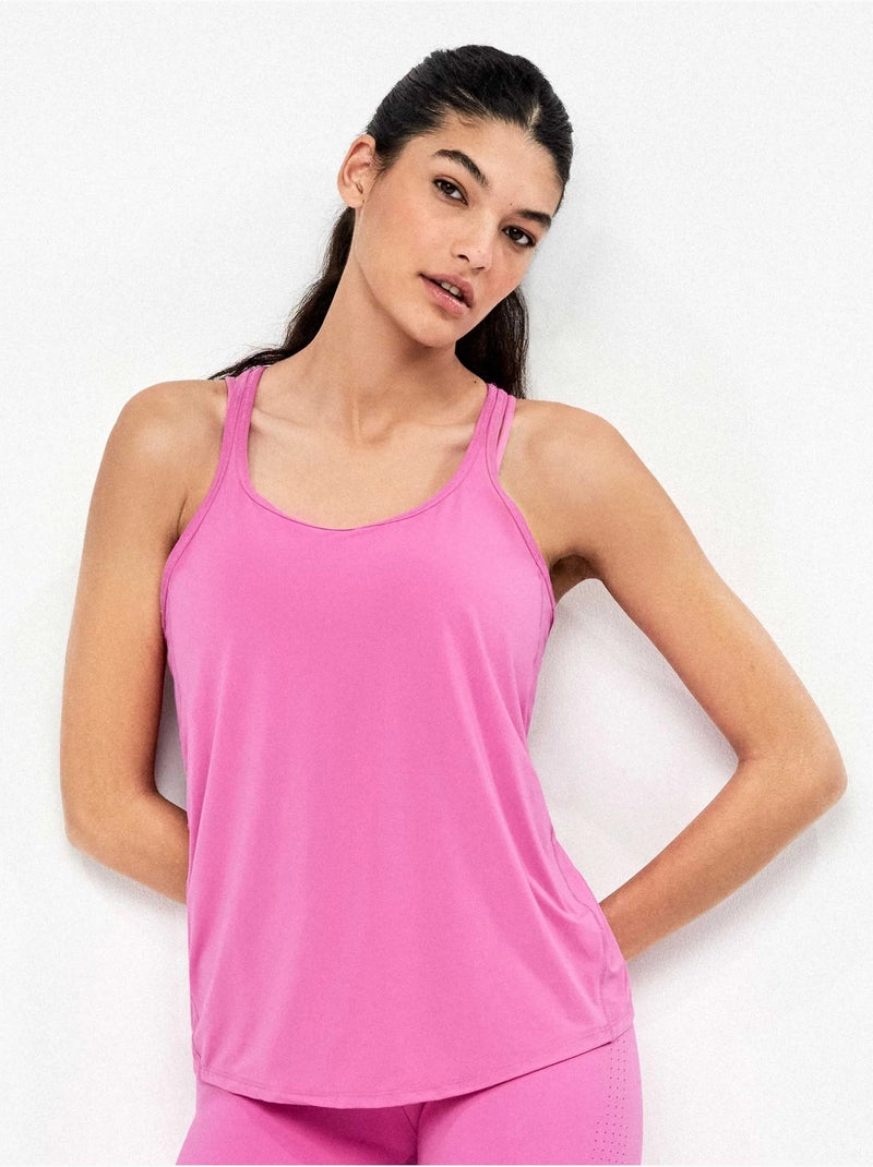T-shirt manche courte Rose - Kiabi