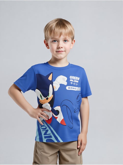 T-shirt manche courte Sonic  | Licence Officielle - Kiabi