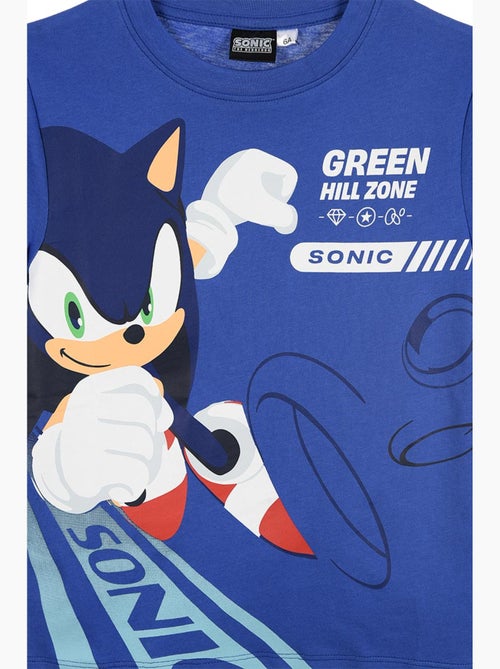 T-shirt manche courte Sonic  | Licence Officielle - Kiabi
