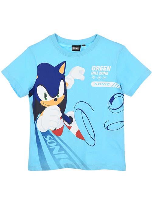 T-shirt manche courte Sonic  | Licence Officielle - Kiabi
