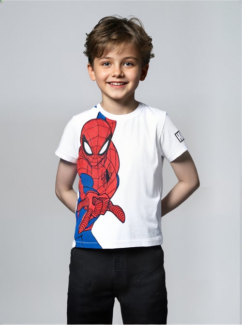 T-shirt manche courte Spiderman  | Licence Officielle - Kiabi
