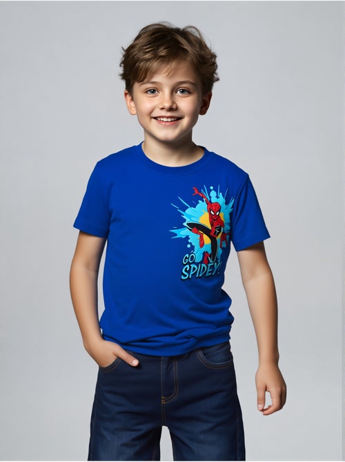T-shirt manche courte Spiderman  | Licence Officielle - Kiabi