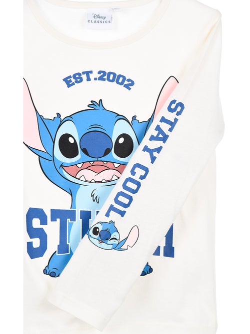 T-shirt manche longue Lilo et Stich    | Licence Officielle - Kiabi