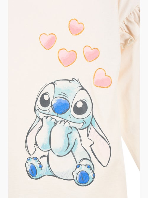 T-shirt manche longue Lilo et Stich   | Licence Officielle - Kiabi
