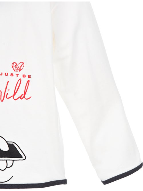 T-shirt manche longue Minnie   | Licence Officielle - Kiabi
