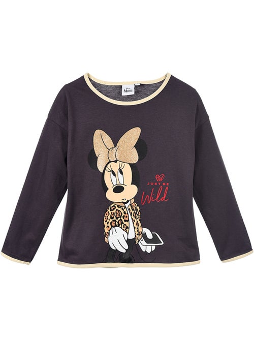 T-shirt manche longue Minnie   | Licence Officielle - Kiabi