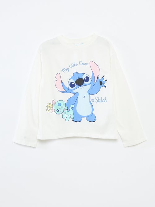 T-shirt manche longue 'Stitch' 'Disney' - Kiabi