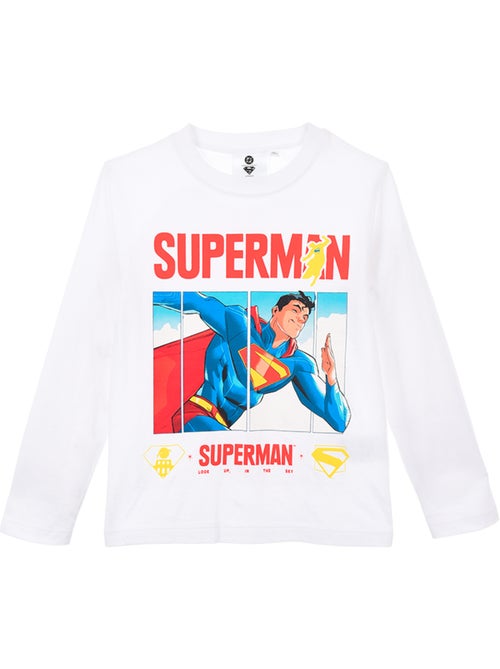 T-shirt manche longue Superman  | Licence Officielle - Kiabi