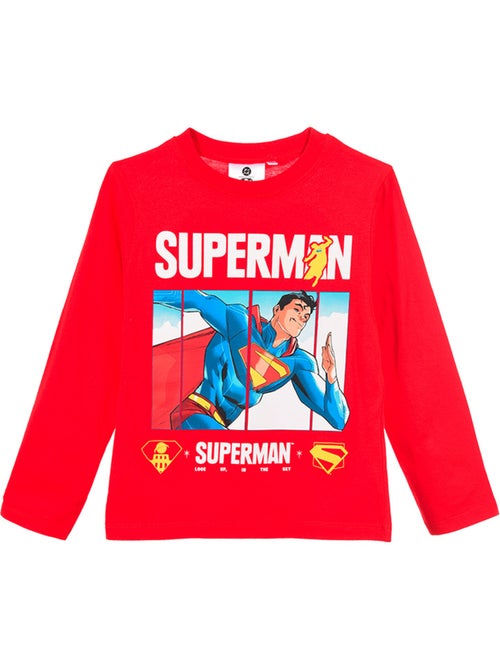 T-shirt manche longue Superman  | Licence Officielle - Kiabi