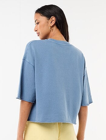 T-shirt manches 3/4 en French Terry