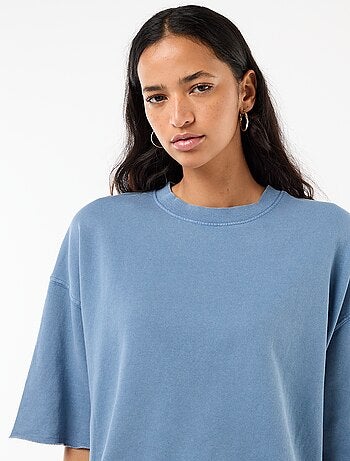 T-shirt manches 3/4 en French Terry