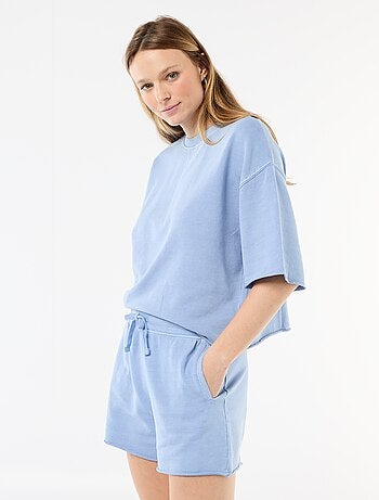 T-shirt manches 3/4 en French Terry