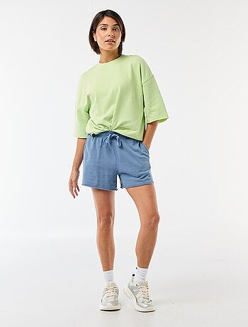 T-shirt manches 3/4 en French Terry