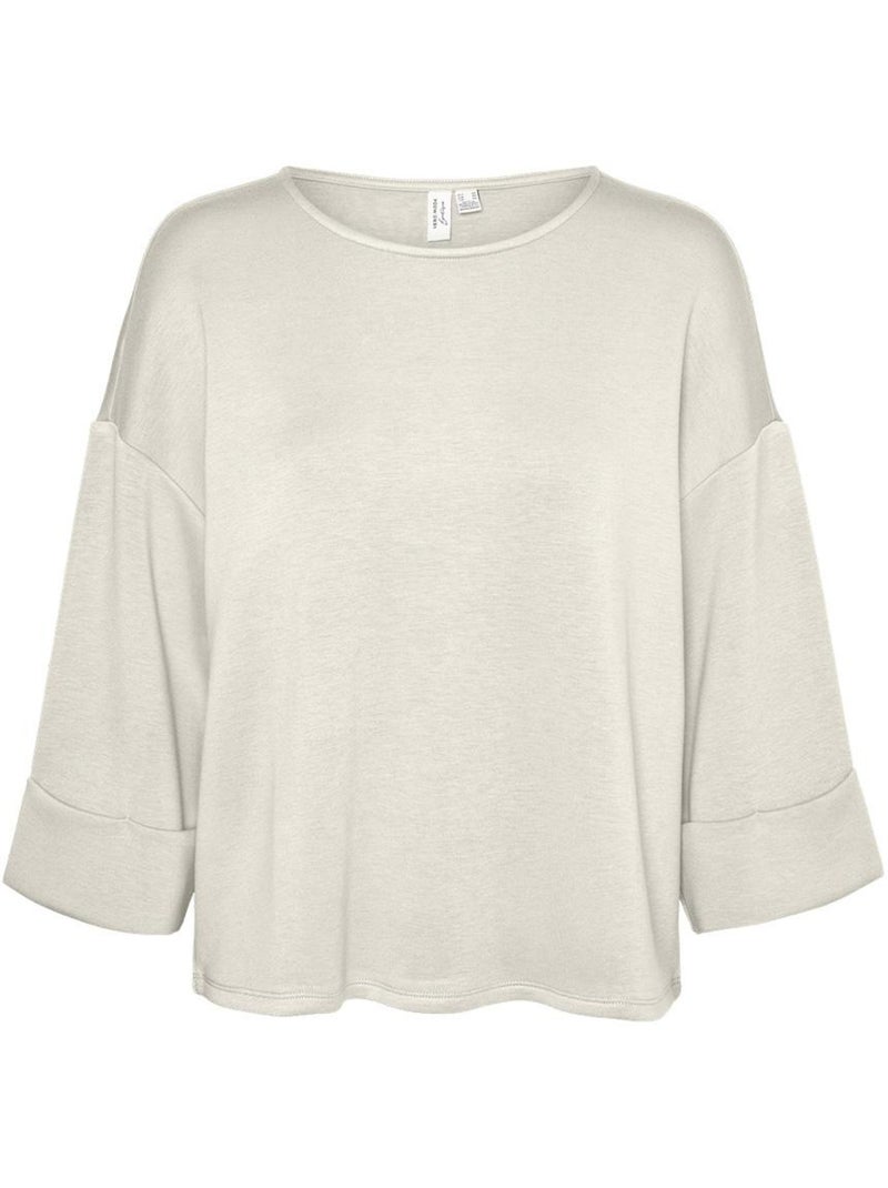 T-shirt manches 3/4 vero moda Beige - Kiabi
