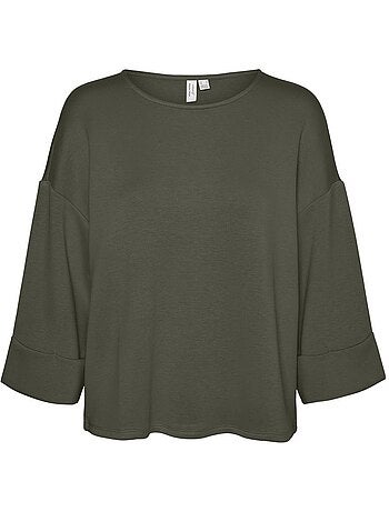 T-Shirt Manches 3/4 Vero Moda Mocca