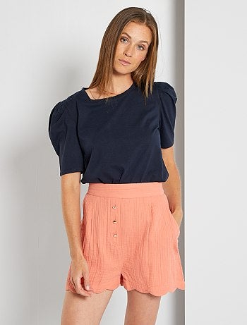 T-shirt manches bouffantes