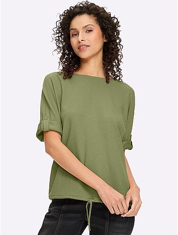 T-shirt Manches Chauve-souris 50% Coton - Taille Standard - Helline