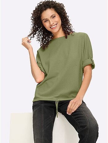 T-shirt Manches Chauve-souris 50% Coton - Taille Standard - Helline