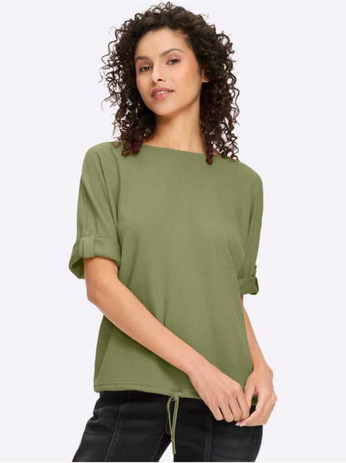 T-shirt Manches Chauve-souris 50% Coton - Taille Standard - Helline - Kiabi T-shirt Manches Chauve-souris 50% Coton - Taille Standard - Helline - Kiabi