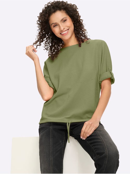 T-shirt Manches Chauve-souris 50% Coton - Taille Standard - Helline - Kiabi T-shirt Manches Chauve-souris 50% Coton - Taille Standard - Helline - Kiabi