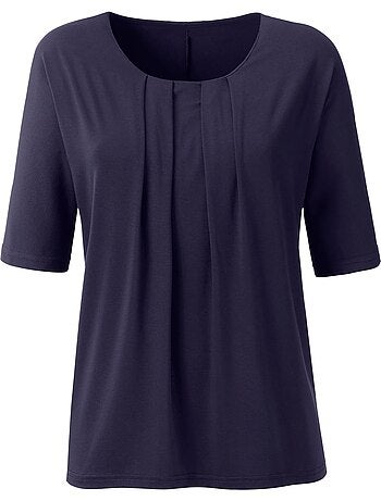 T-shirt Manches Chauve-souris Viscose Douce Et Fluide - Taille Standard - helline