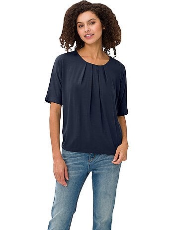 T-shirt Manches Chauve-souris Viscose Douce Et Fluide - Taille Standard - helline