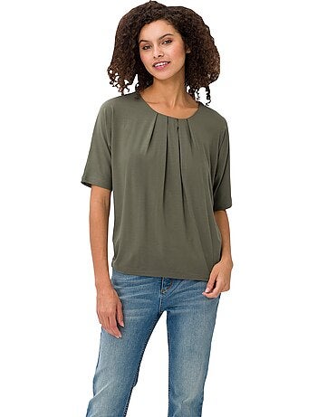 T-shirt Manches Chauve-souris Viscose Douce Et Fluide - Taille Standard - helline