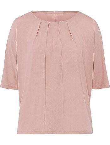 T-shirt Manches Chauve-souris Viscose Douce Et Fluide - Taille Standard - helline